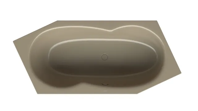 Bette Badewanne BW Sonstige Hazel 2060x900x450 mm Sechseck Einbau mit Überlauf vorne