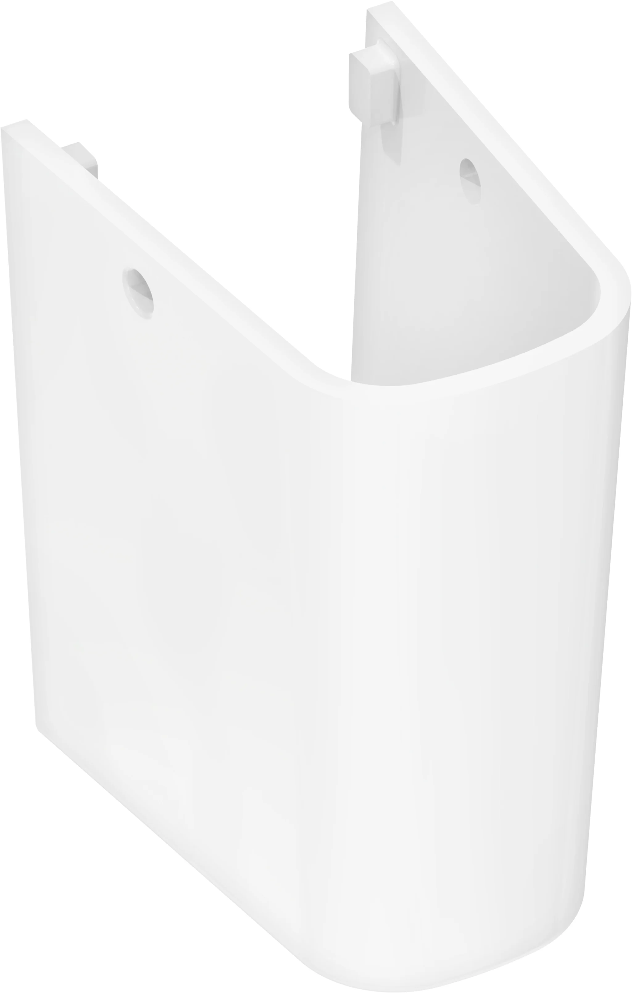 Hansgrohe Xanuia Q Halbsäule für Handwaschbecken, weiß, glänzend, mit Befestigungsmaterial