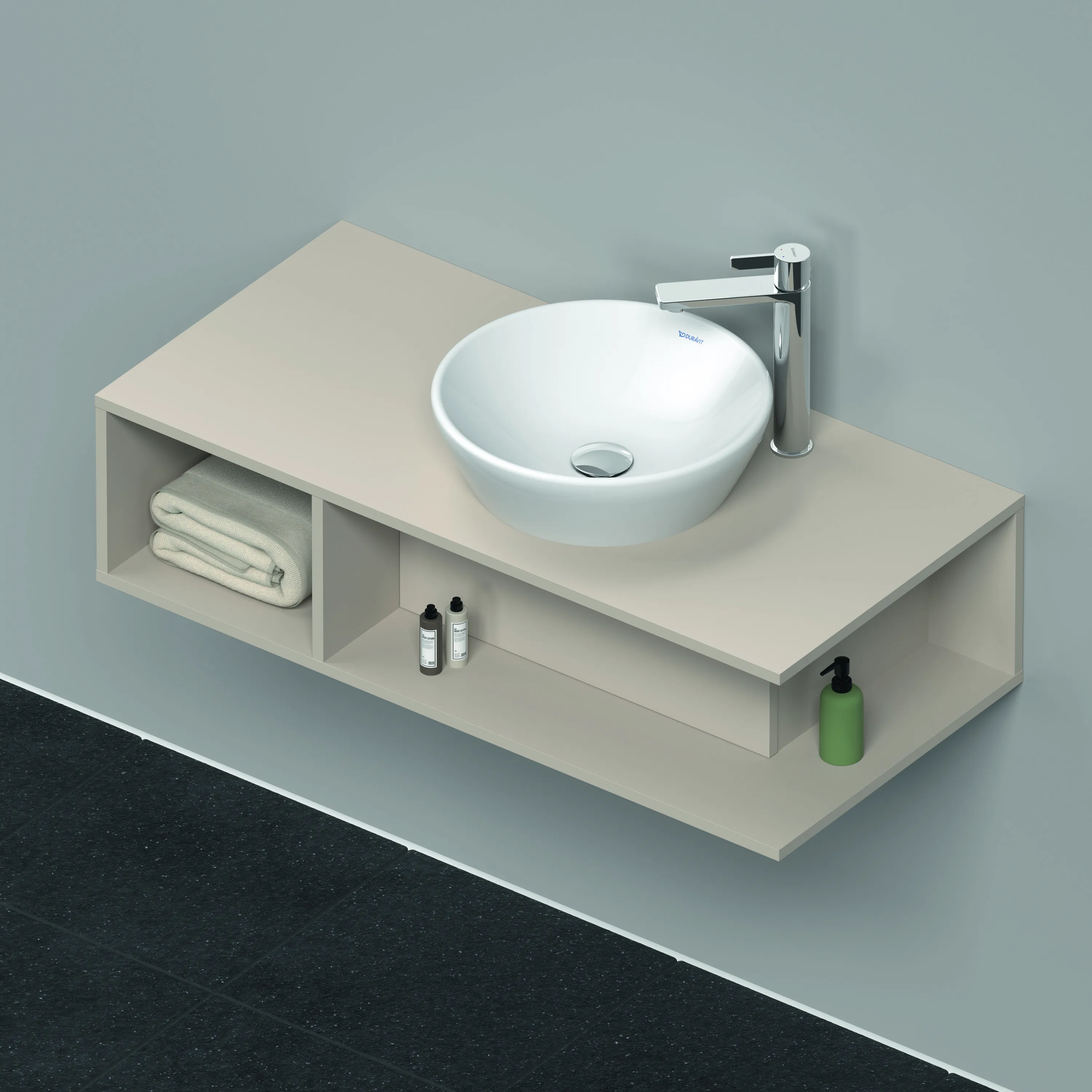 Duravit Waschtischunterschrank wandhängend „D-Neo“ 100 × 26 × 48 cm Taupe Matt Duravit Waschtischunterschrank wandhängend „D-Neo“ 100 × 26 × 48 cm Taupe Matt