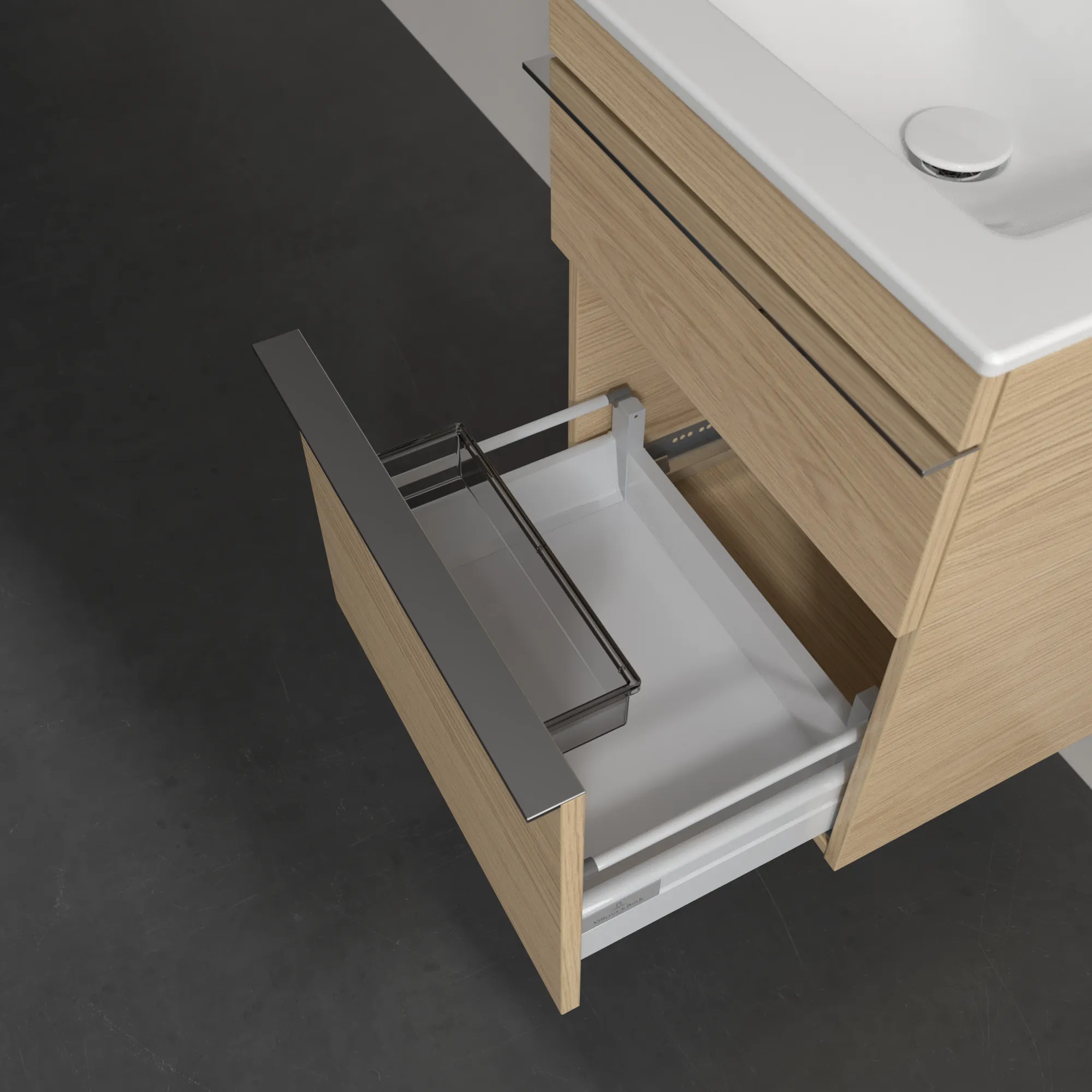 Villeroy & Boch Waschtischunterschrank „Venticello“ für Schrankwaschtisch 466 × 590 × 425 mm Nordic Oak, für Becken mittig Villeroy & Boch Waschtischunterschrank „Venticello“ für Schrankwaschtisch 466 × 590 × 425 mm Nordic Oak, für Becken mittig