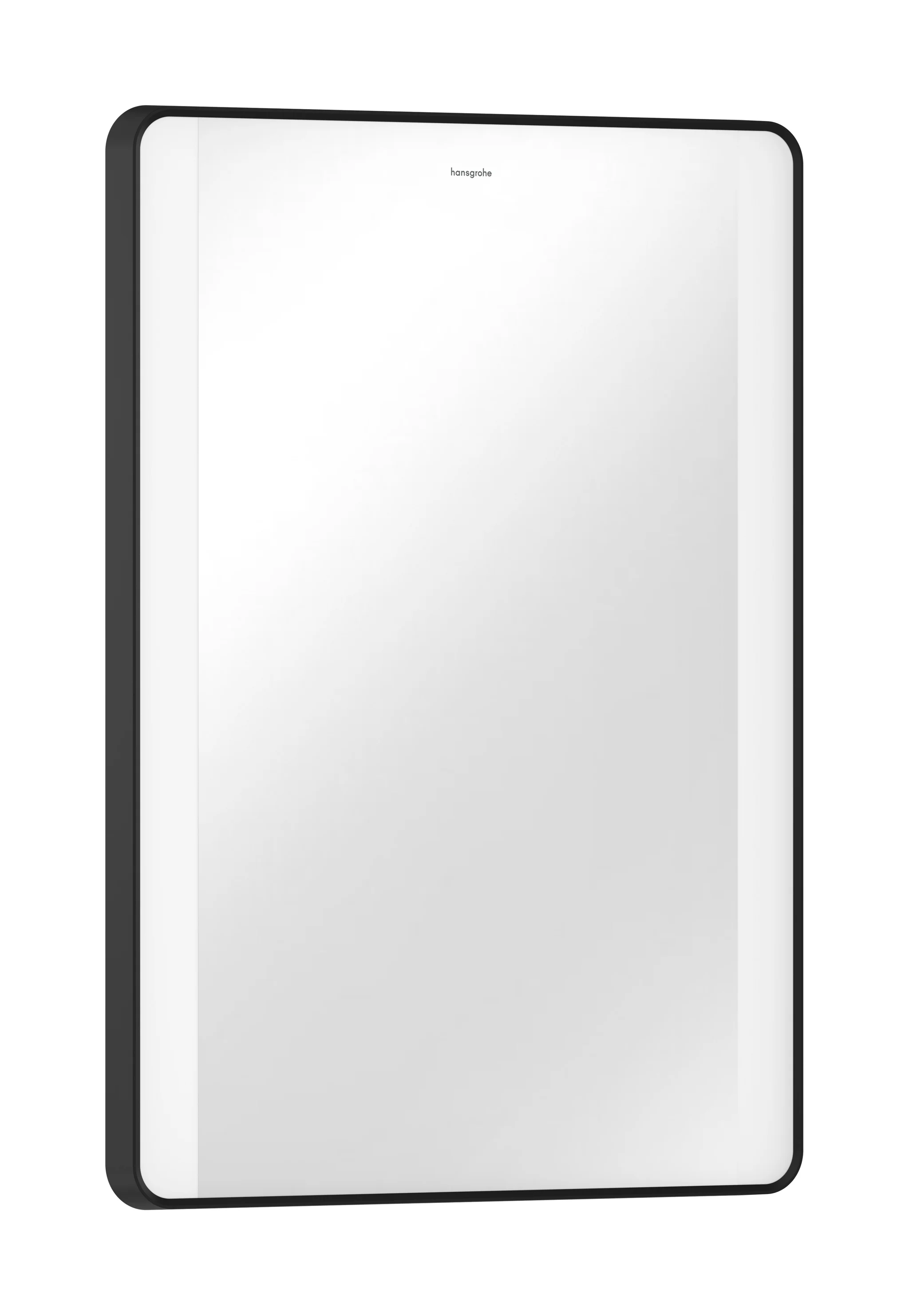 Hansgrohe Xarita Lite Q Spiegel mit seitlicher LED-Beleuchtung IR Sensor, Mattschwarz, 500x700x30 mm