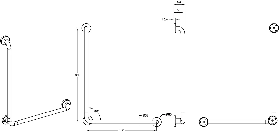 Villeroy & Boch Wandhaltegriff ViCareFUNKTION 921727
