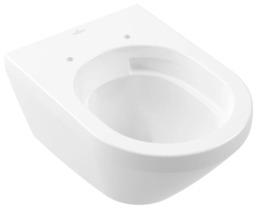 Villeroy & Boch Architectura Tiefspül-WC spülrandlos, Rund, Weiß Alpin CeramicPlus, 370x530 mm, Höhe 355 mm, wandhängend Villeroy & Boch Architectura Tiefspül-WC spülrandlos, Rund, Weiß Alpin CeramicPlus, 370x530 mm, Höhe 355 mm, wandhängend