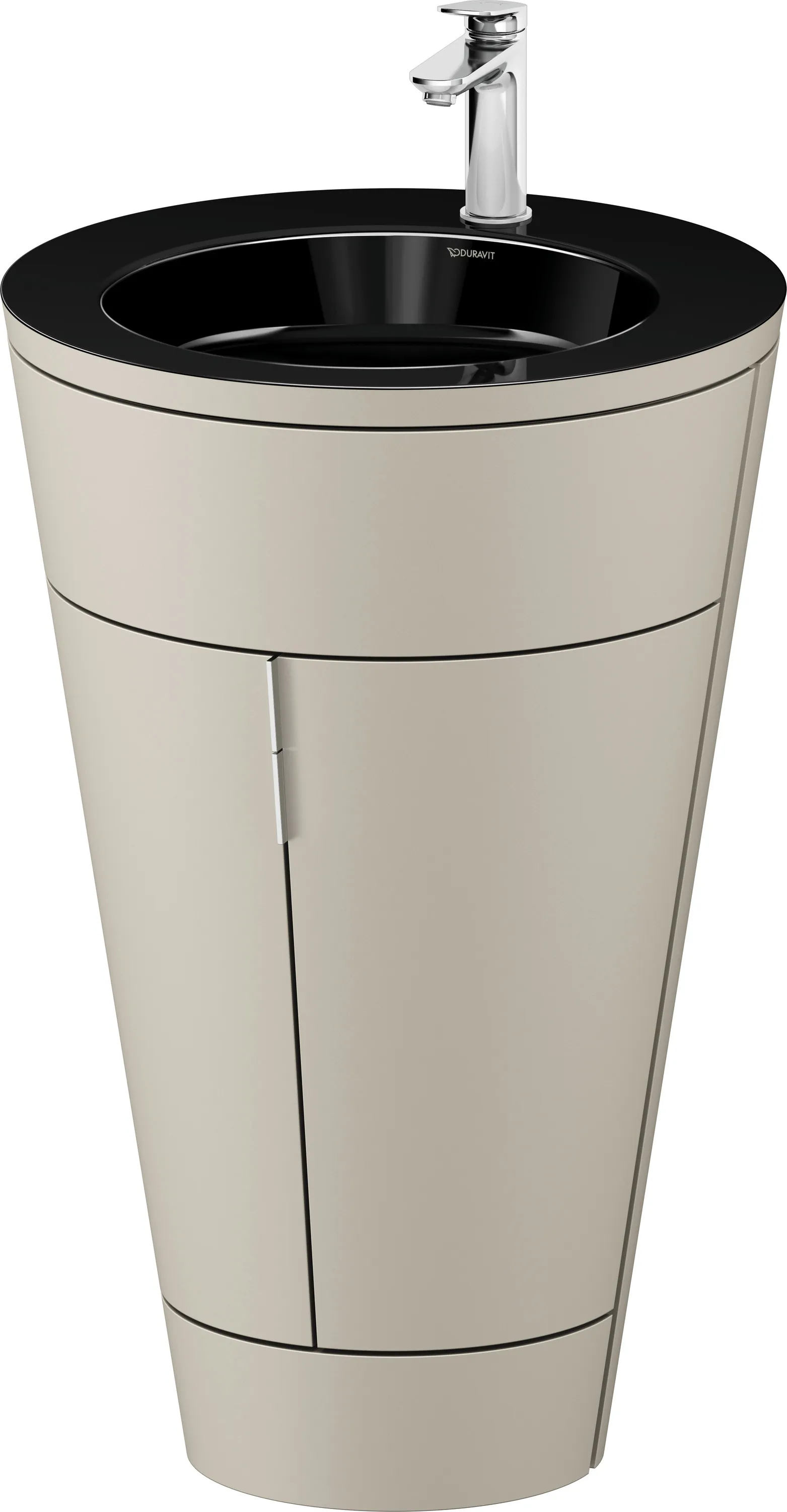 Duravit Waschtischunterschrank bodenstehend „Starck 1“ 56 × 86,4 × 60,5 cm in Schwarz Hochglanz