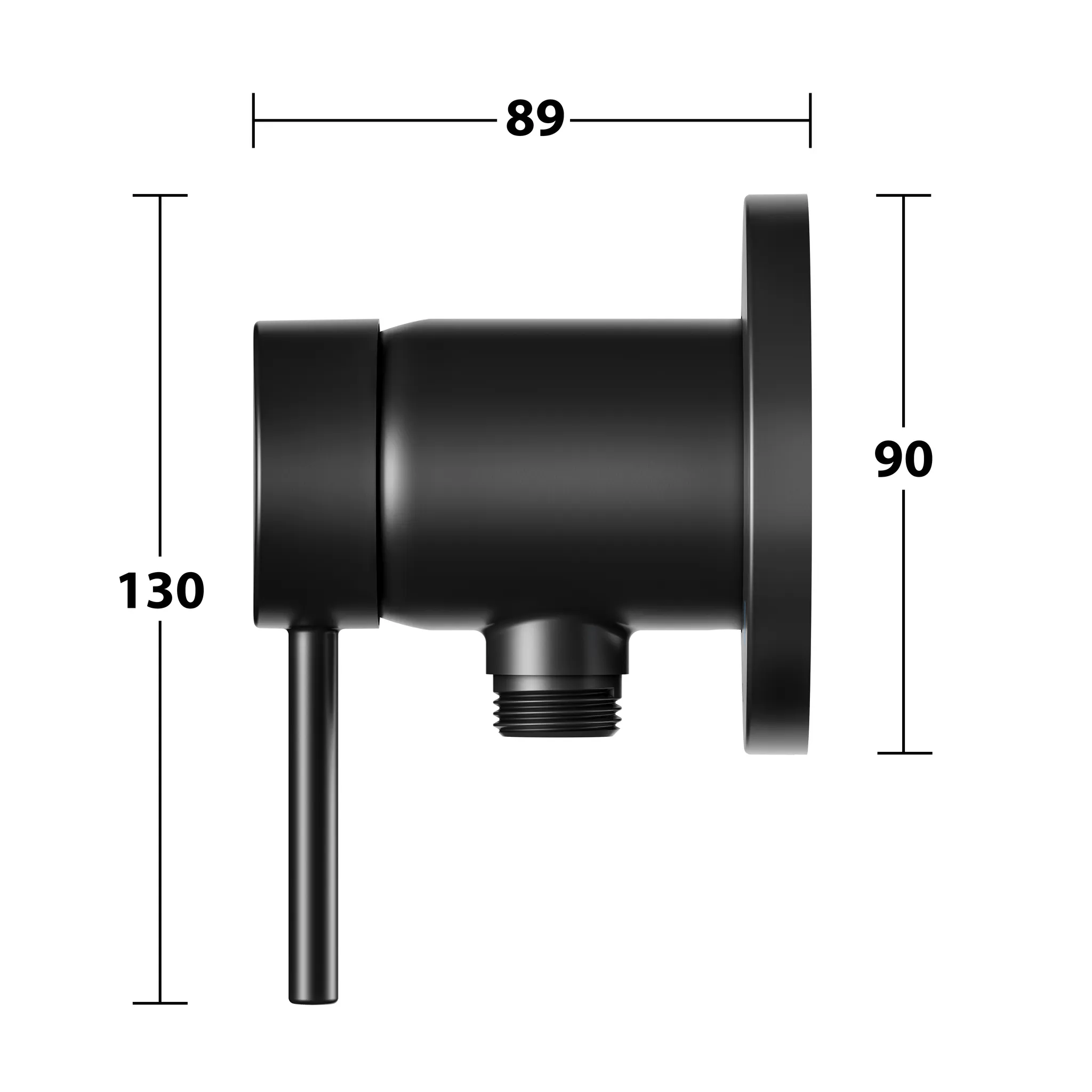 KEUCO IXMO Einhebel-Brausemischer Unterputz mit Schlauchanschluss IXMO Soft schwarz matt