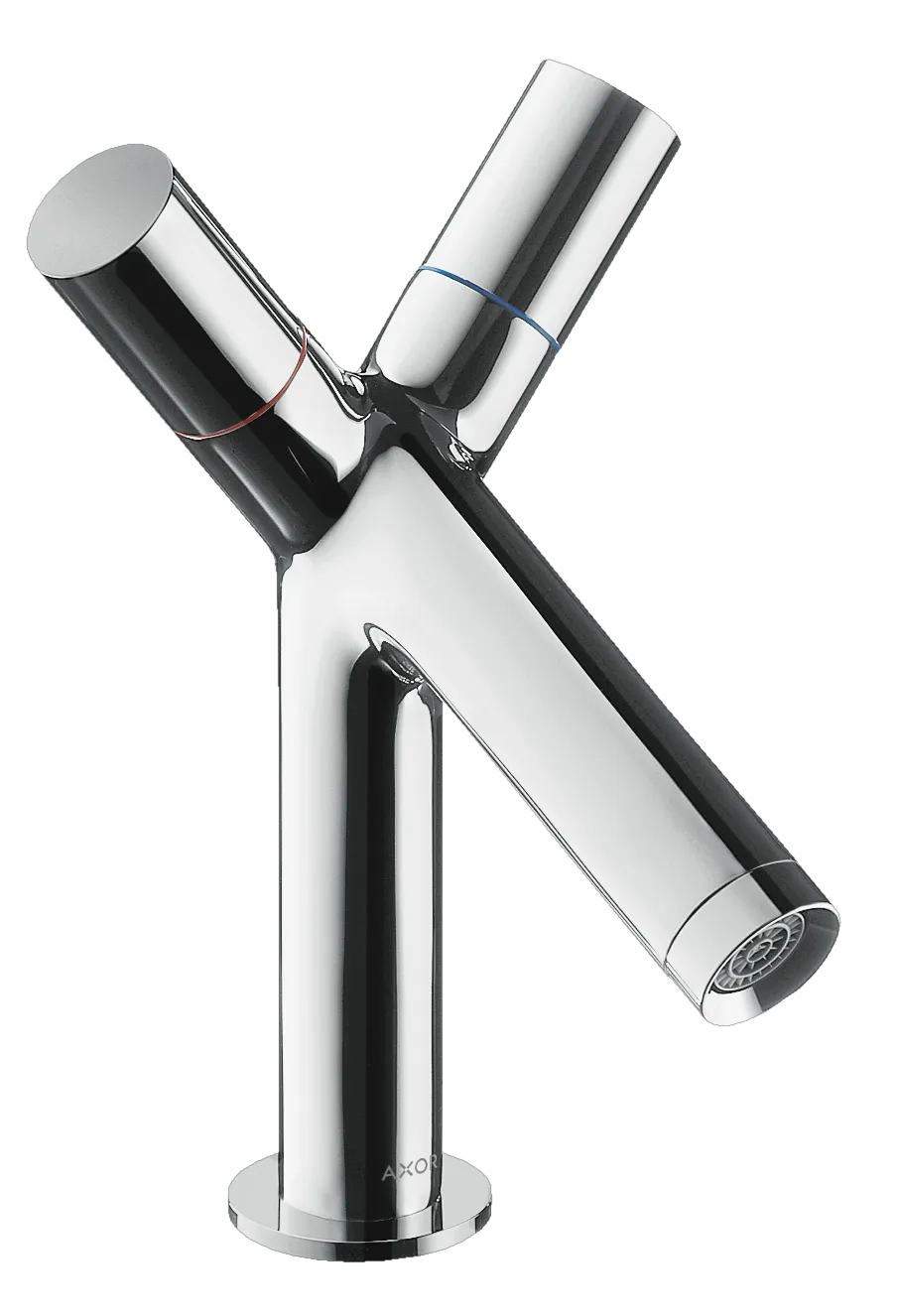 Hansgrohe AXOR Starck 2-Griff Waschtischarmatur 80 mit Zugstangen-Ablaufgarnitur, Chrom Hansgrohe AXOR Starck 2-Griff Waschtischarmatur 80 mit Zugstangen-Ablaufgarnitur, Chrom