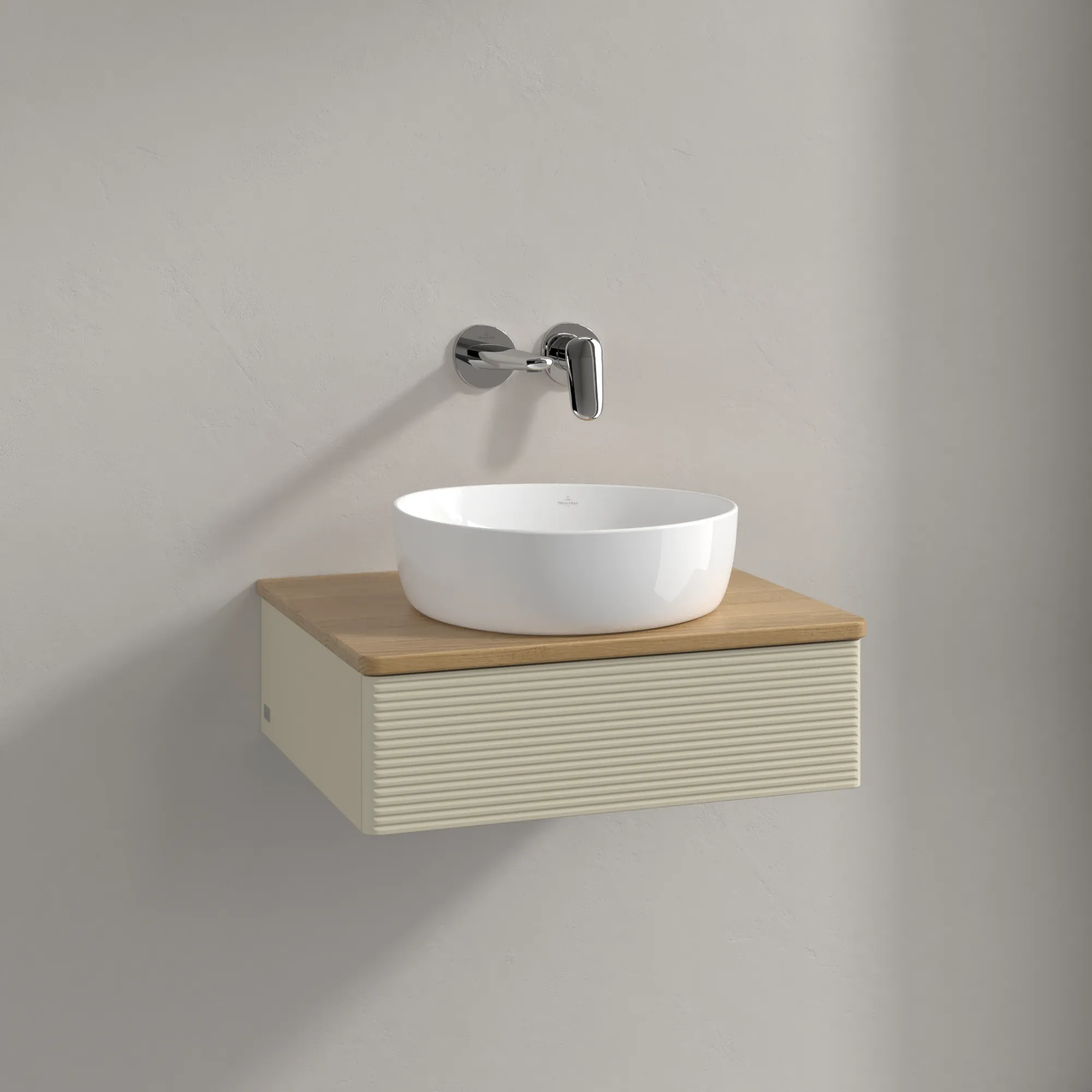 Villeroy & Boch Waschbeckenunterschrank Antao K07111, 600x190x500mm, Silk Grey Matt Lacquer, mit SoftClosing und Push-to-open Funktion Villeroy & Boch Waschbeckenunterschrank Antao K07111, 600x190x500mm, Silk Grey Matt Lacquer, mit SoftClosing und Push-to-open Funktion