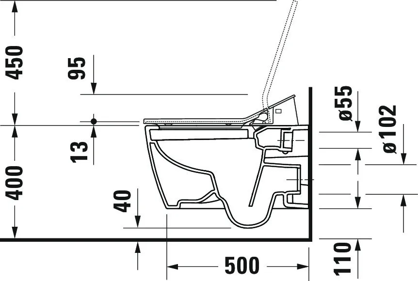 Duravit WC-Sitz mit Unterdusche (elektrisch) „SensoWash® Slim“