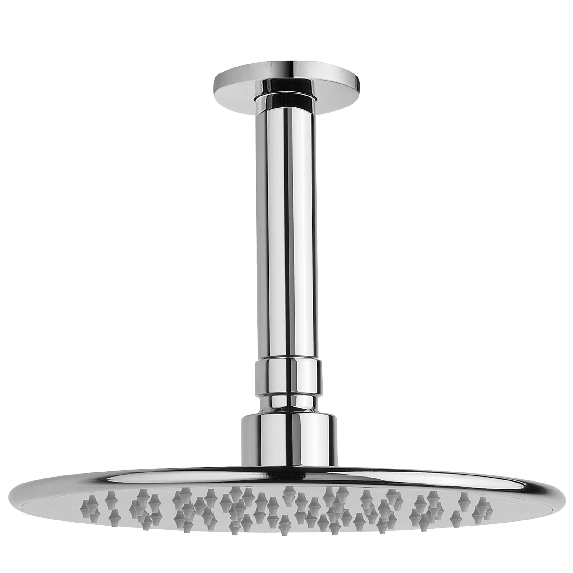 Kopfbrauseset, Deckenmontage Kopfbrause Ø 206 mm Deckenarm Runde Rosette Durchfluss: 8.5 l/min (3 bar) chrom