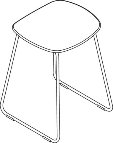 Duschhocker, Gestell verchromt, Sitzfläche aus hochwertigem PIR Kunststoff (Post-Industrial-Recycling), Höhe 497 mm, Breite 370 mm, Sitzhöhe 480 mm, Sitzfläche 370 mm breit, in Farbe JH (Waldgrün)