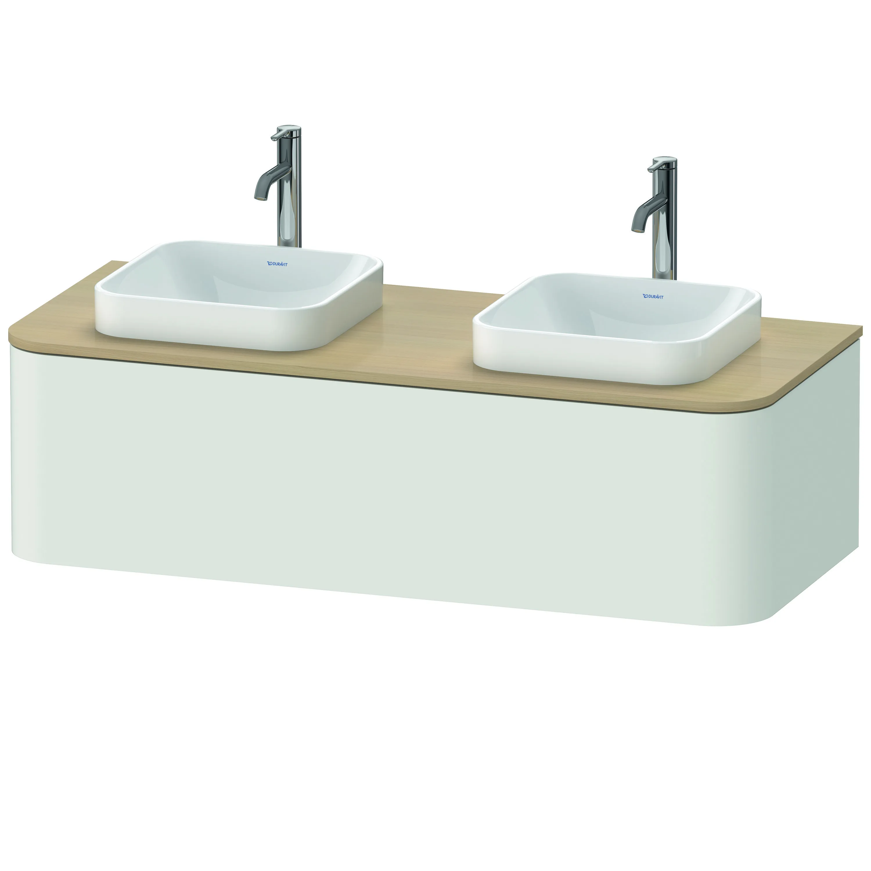 Duravit Waschtischunterschrank wandhängend „Happy D.2 Plus“ Nordic Weiß Seidenmatt