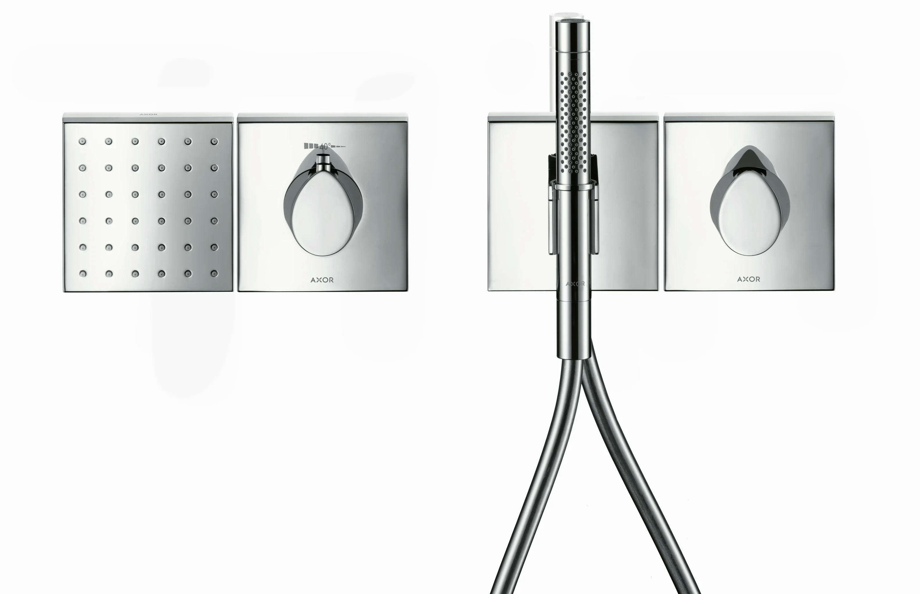 Hansgrohe AXOR Starck Portereinheit mit Stabhandbrause, Chrom, Brausekopf 68 x 24 mm, Schlauchlänge 1.250 mm Hansgrohe AXOR Starck Portereinheit mit Stabhandbrause, Chrom, Brausekopf 68 x 24 mm, Schlauchlänge 1.250 mm