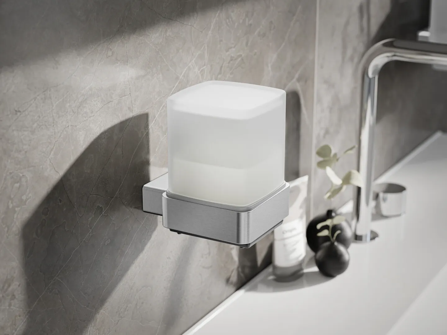 emco loft SensorseifenspenderGlas satiniert, edelstahloptik emco loft SensorseifenspenderGlas satiniert, edelstahloptik