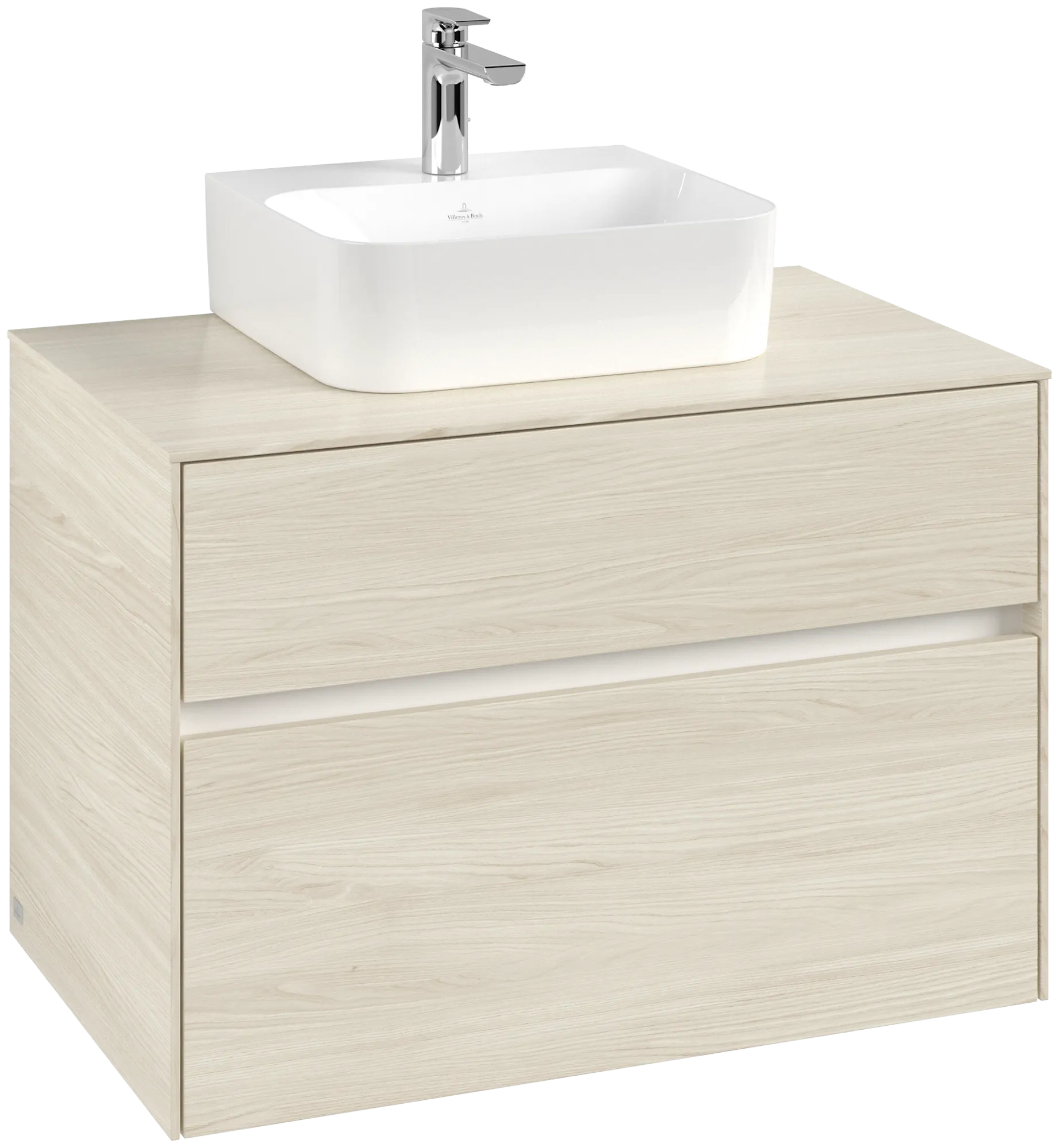 Villeroy & Boch Waschtischunterschrank „Collaro“ 800 × 548 × 500 mm White Oak, ohne Beleuchtung, für Becken mittig Villeroy & Boch Waschtischunterschrank „Collaro“ 800 × 548 × 500 mm White Oak, ohne Beleuchtung, für Becken mittig