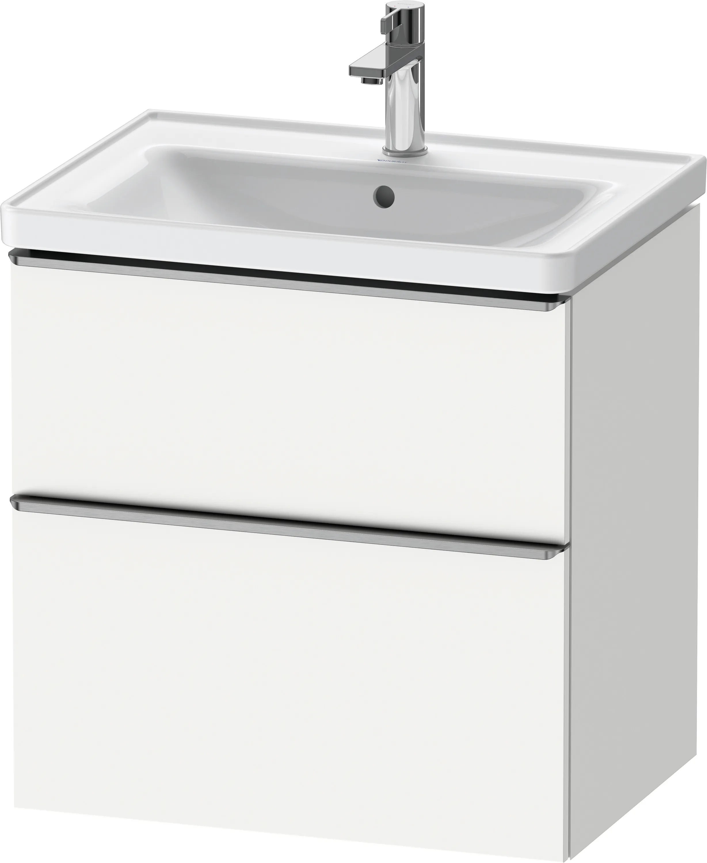 Duravit Waschtischunterschrank wandhängend „D-Neo“ 63,4 × 62,5 × 45,2 cm Weiß Matt
