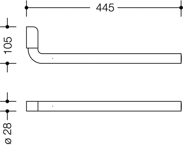 HEWI Handtuchhalter „Serie 477“ 2,8 cm