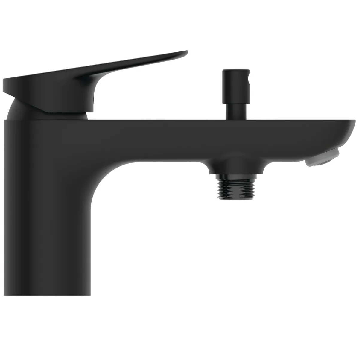 Ideal Standard Badearmatur Ceralife O, Einhebel-Badearmatur DN 15, Silk Black