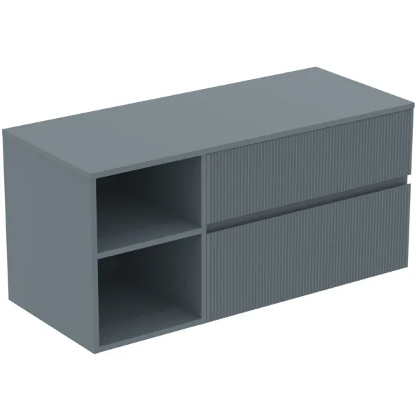 Ideal Standard Waschtischunterschrank „Finesse“ 120,2 × 55,8 × 50,5 cm Aschblau matt