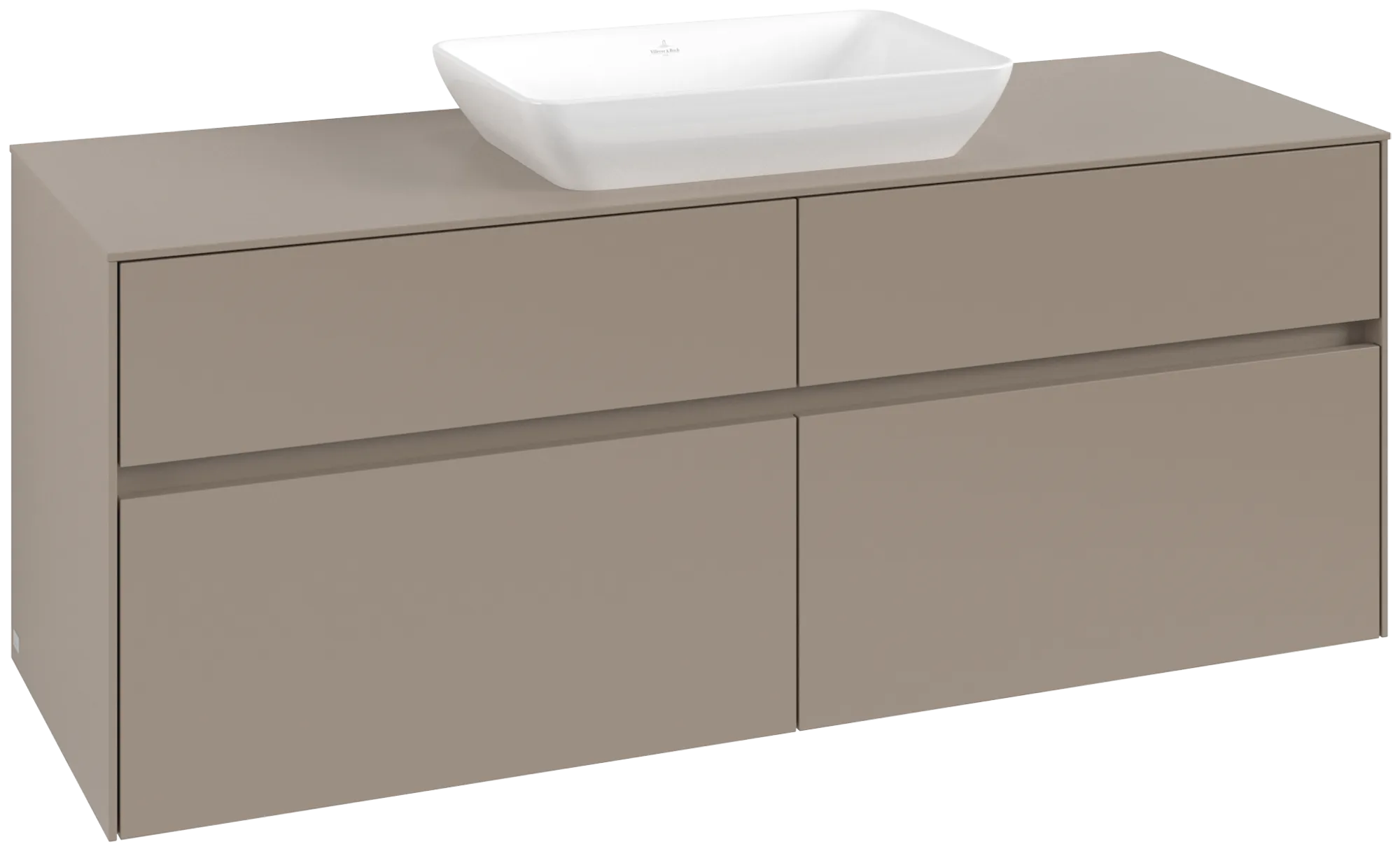 Villeroy & Boch Collaro Waschbeckenunterschrank C116B0, 1400x548x500mm, taupe