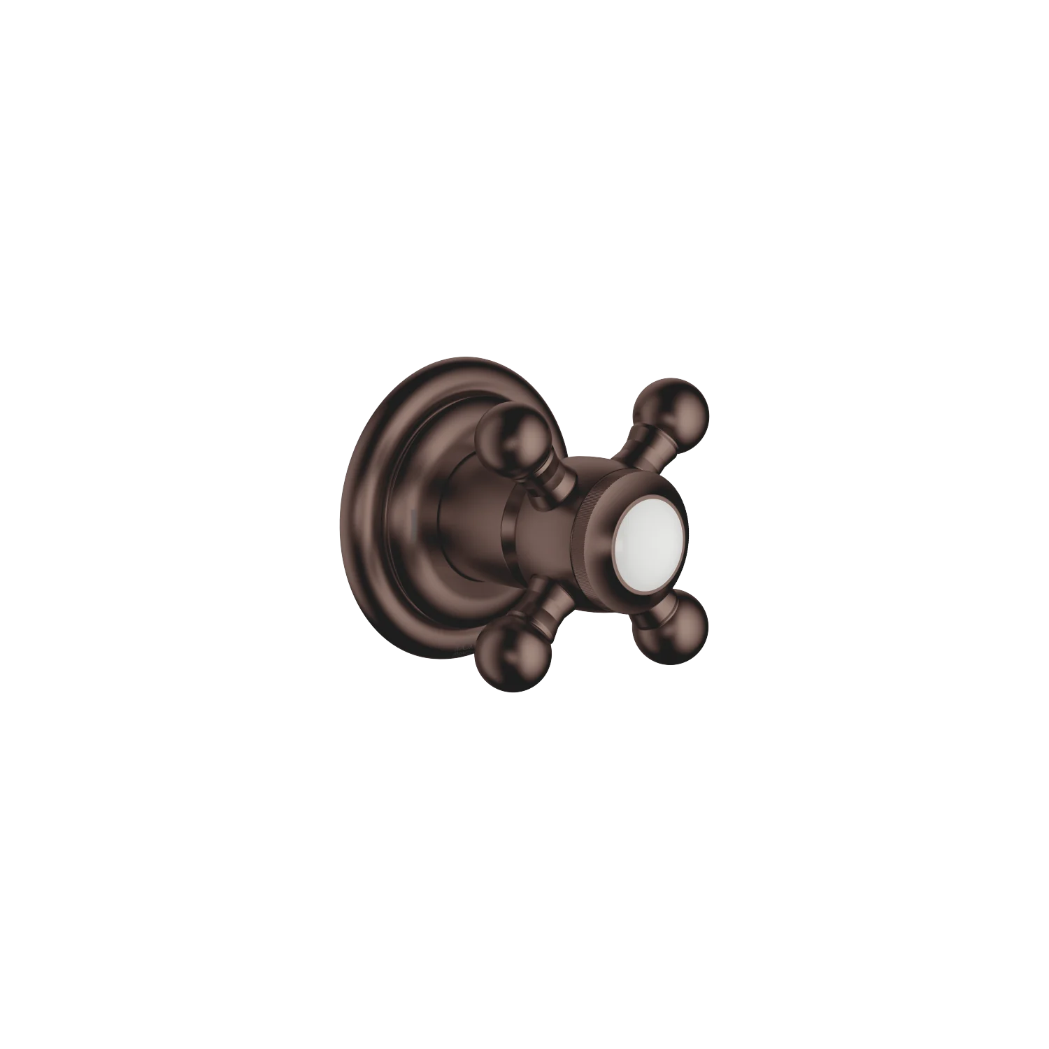 Dornbracht MADISON UP-Zweiwege-Umstellung - Drehumstellung Rosette D. 60 mm Porzellanplättchen NEUTRAL Dark Bronze gebürstet PVD