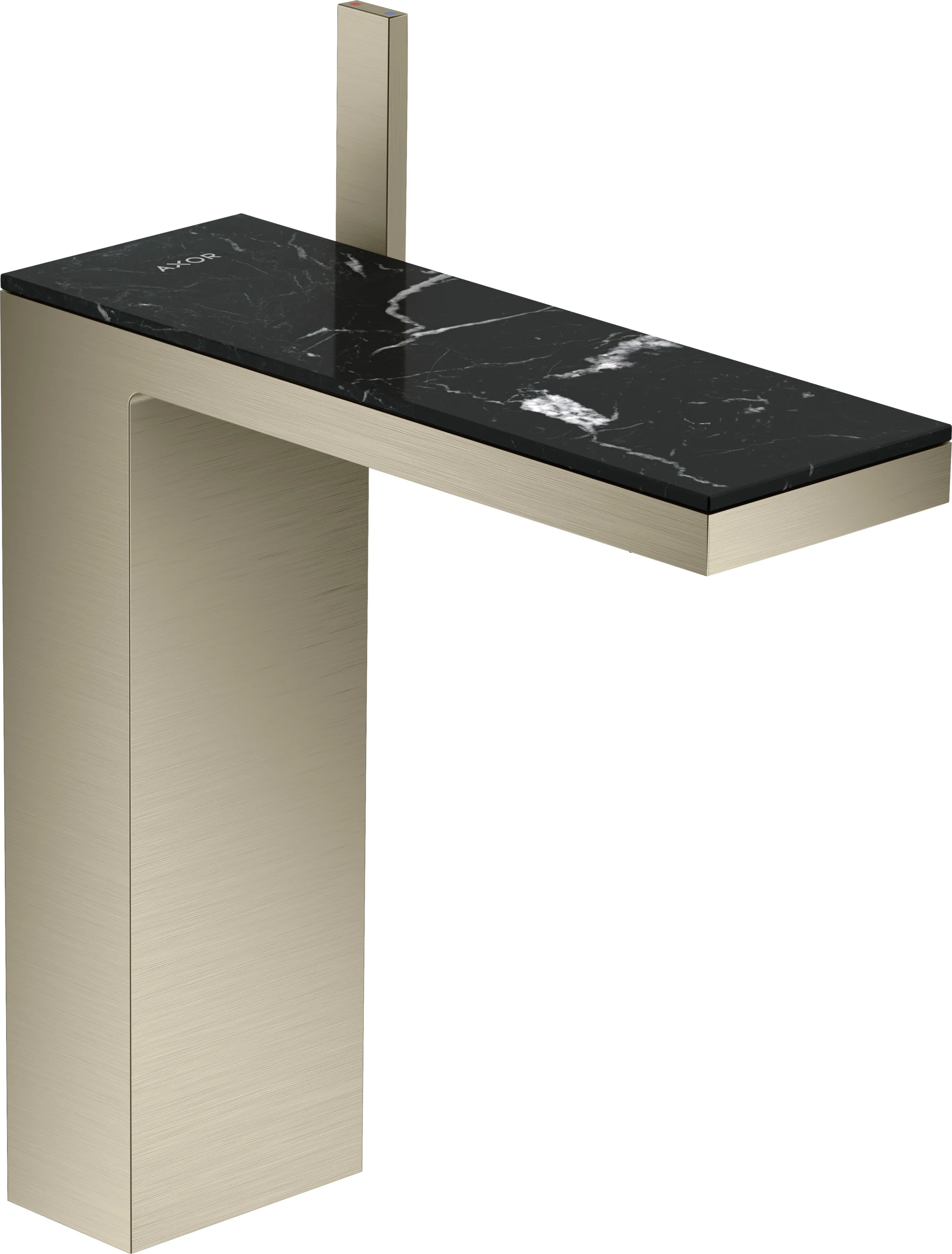 Hansgrohe AXOR MyEdition Platte 245 mm Marmor Nero Marquina abnehmbar
