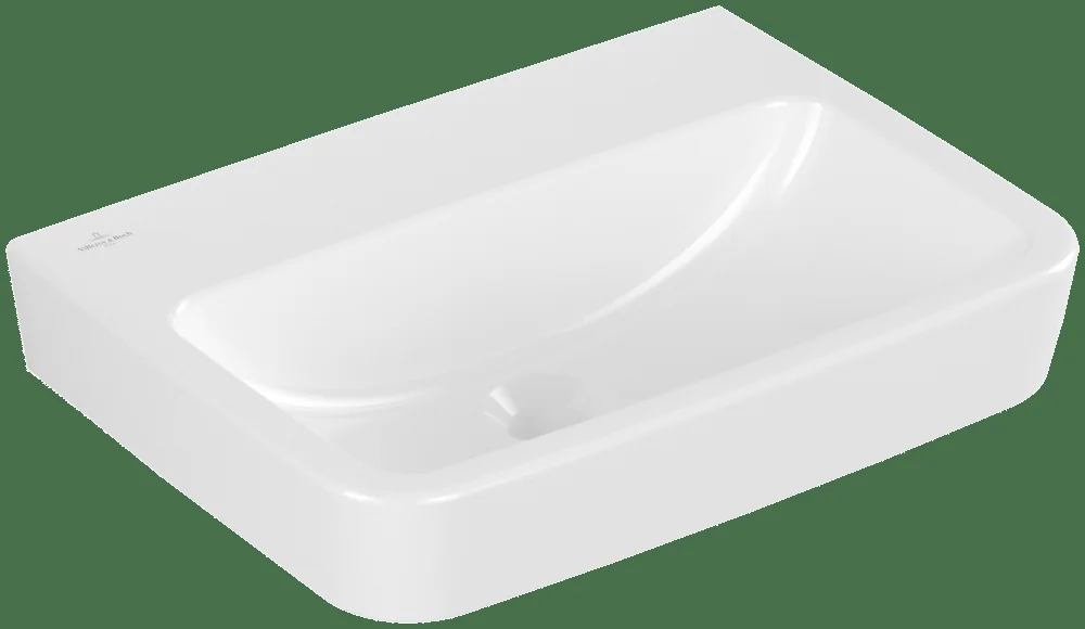 Villeroy & Boch O.novo Handwaschbecken 500x370mm Eckig ohne Überlauf Weiß Alpin