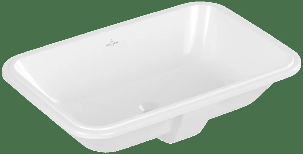 Villeroy & Boch Architectura Unterbauwaschbecken 5A7760, 570x370mm, Rechteck, ÜL, AS, n gl, weAlpin