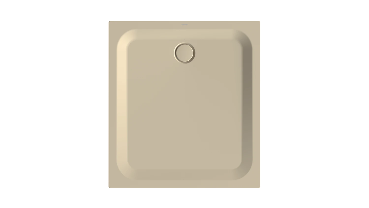 Bette rechteck Duschwanne „BetteUltra“ 1100 × 1000 mm ohne Oberflächenbeschichtung, ohne Oberflächenveredelung, ohne Wannenträger, in Sand