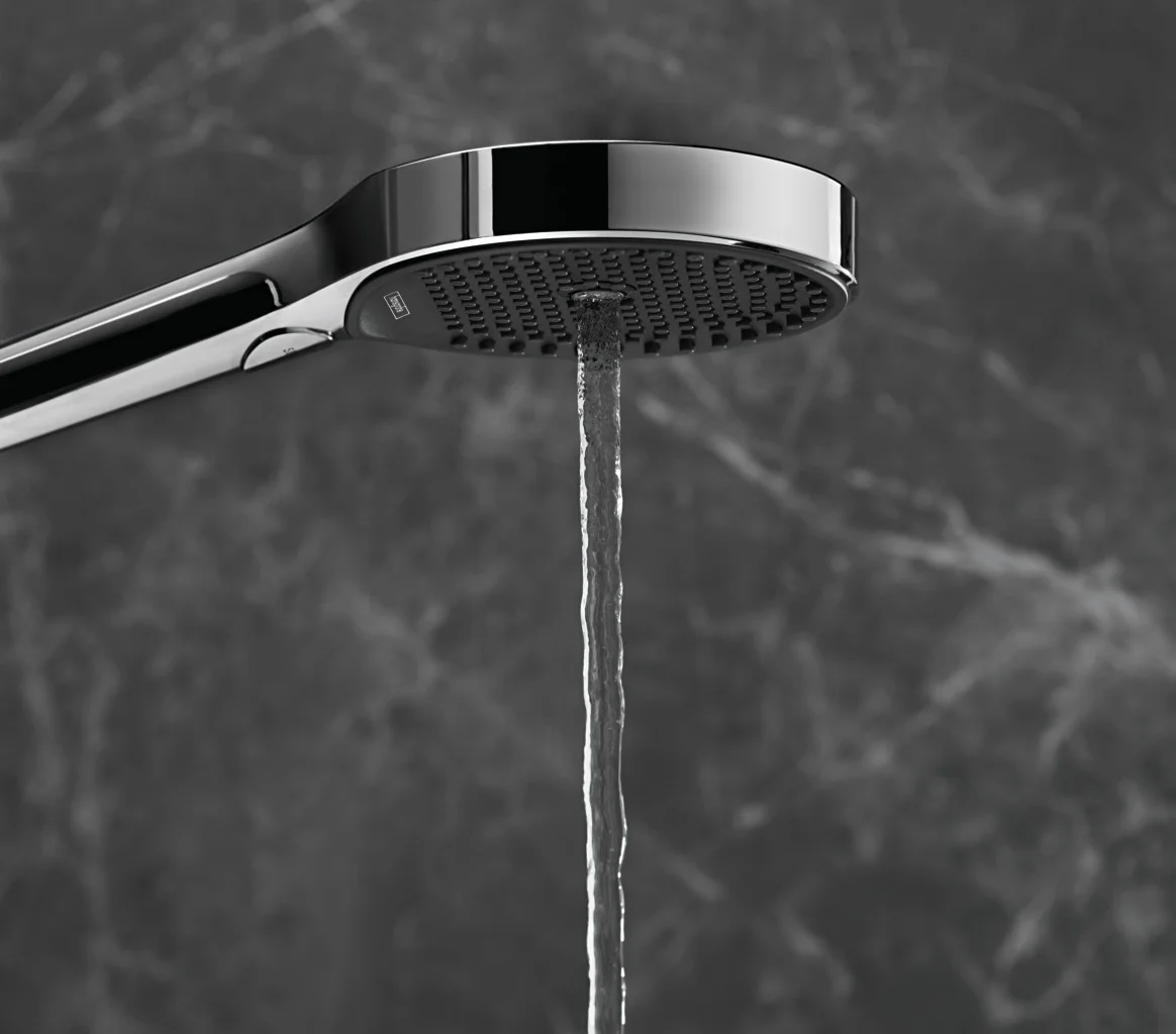 Hansgrohe Rainfinity Handbrause 130 3jet chrom | Brausekopfgröße: 132 mm | PowderRain, Intense PowderRain, MonoRain Strahlarten | QuickClean für einfache Reinigung