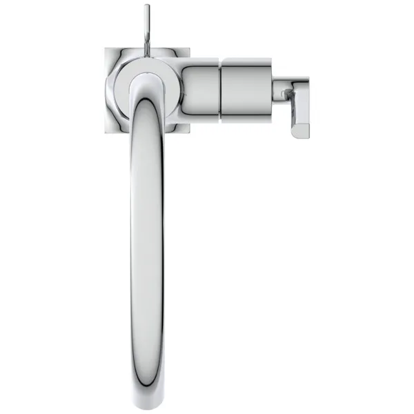 Waschtischarmatur Joy Neo mit Ablaufgarnitur Ausladung 169mm Hebelgriffe Magnetic Grey Waschtischarmatur Joy Neo mit Ablaufgarnitur Ausladung 169mm Hebelgriffe Magnetic Grey