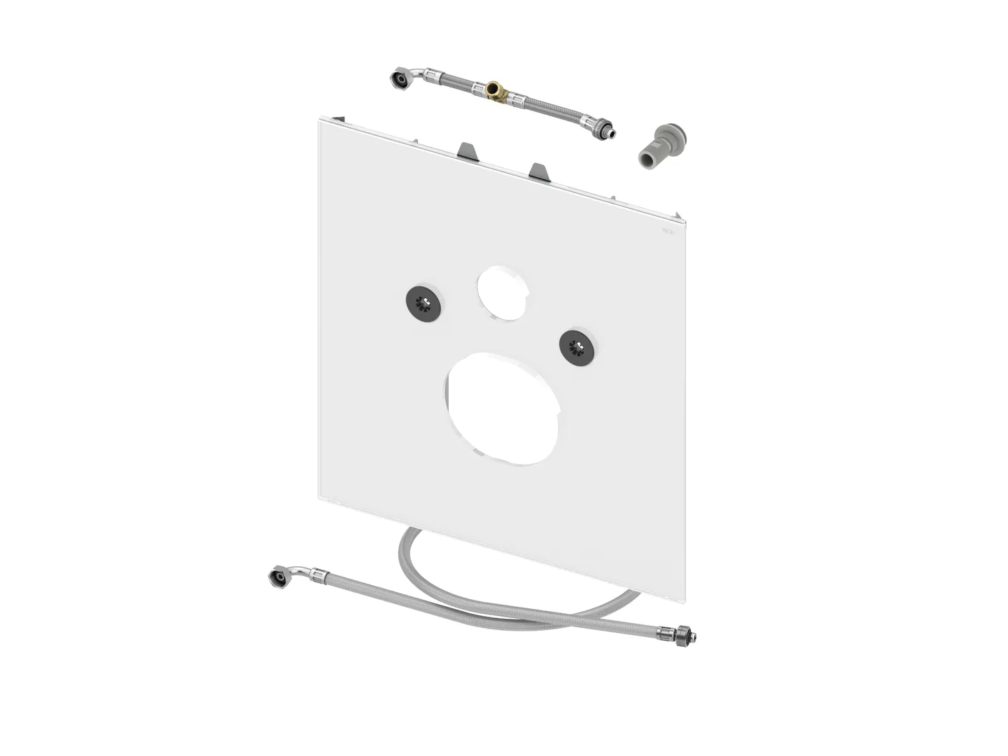 TECElux WC-Glasplatte für Duravit SensoWash C Glas weiß TECElux WC-Glasplatte für Duravit SensoWash C Glas weiß