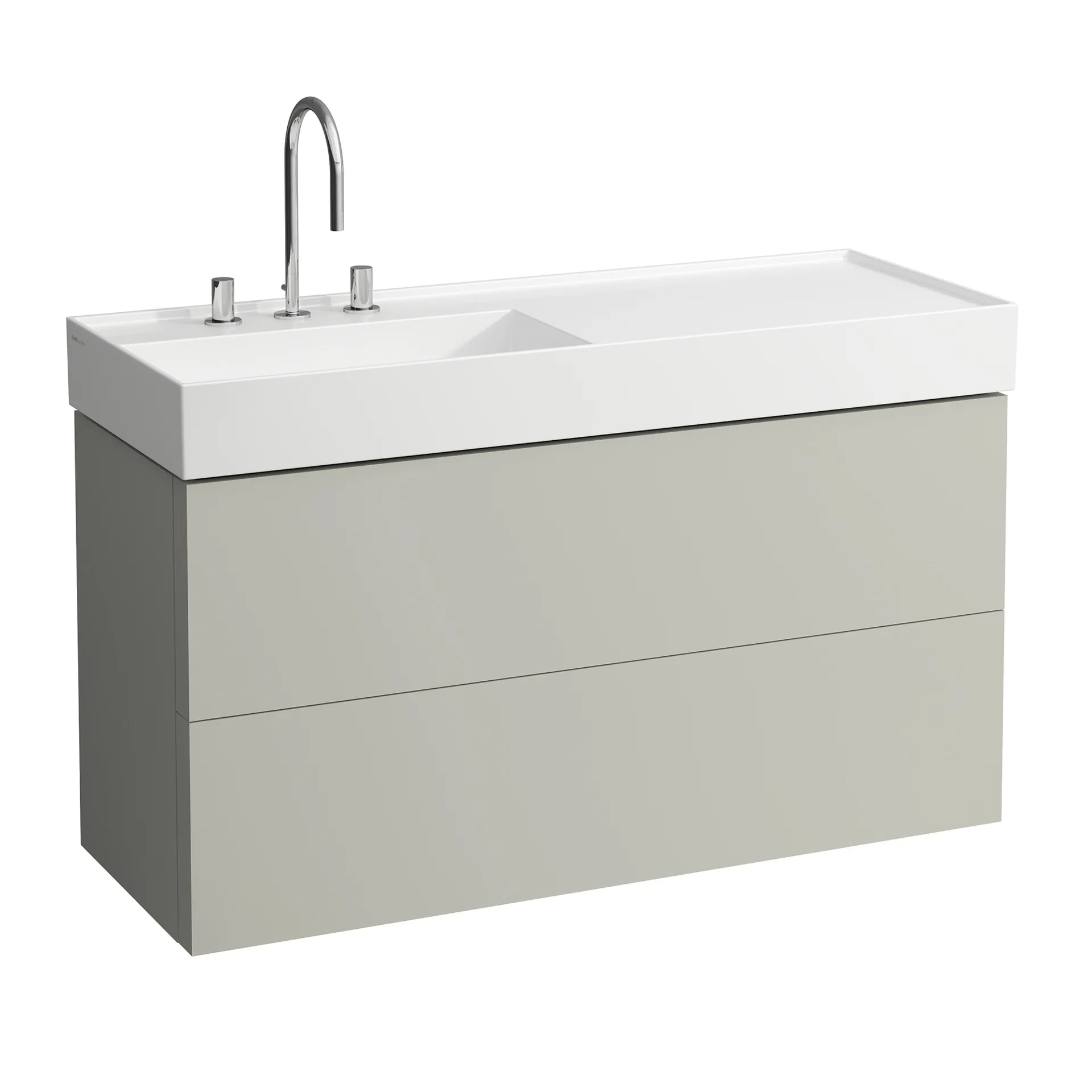 Laufen Waschtischunterbau „Kartell“ 450 × 600 × 1180 mm Kieselgrau