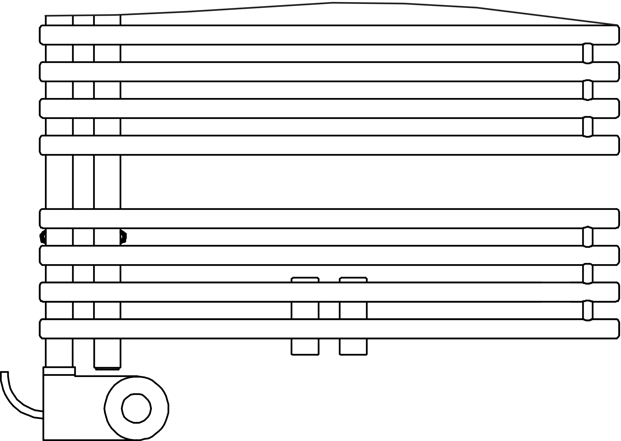 Kermi Design-Heizkörper „Diveo®“ 45 × 94 cm in Weiß Kermi Design-Heizkörper „Diveo®“ 45 × 94 cm in Weiß