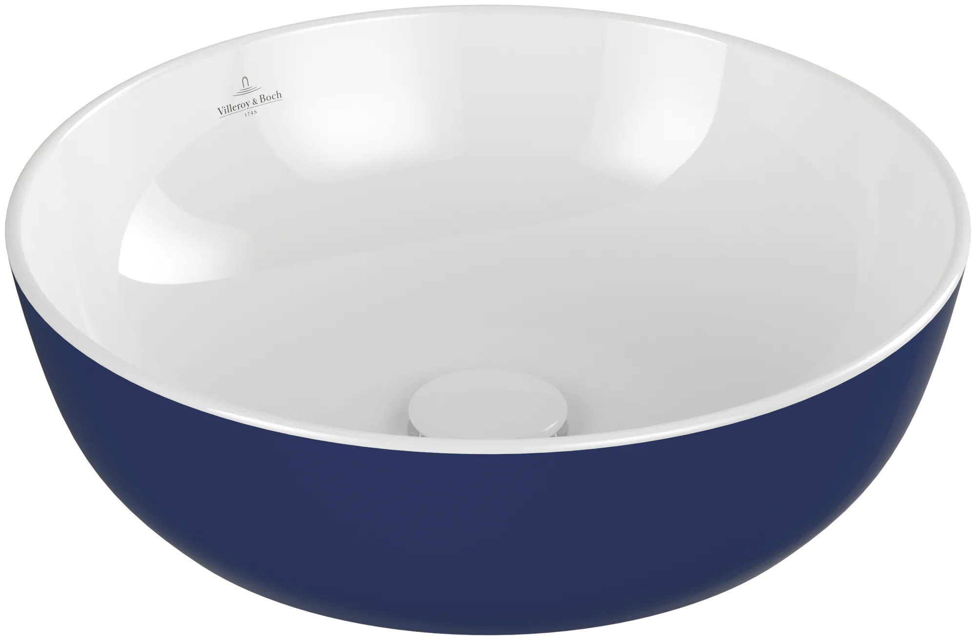 Villeroy & Boch Aufsatzwaschtisch aus TitanCeram „Artis“ ⌀ 430 mm in Deep Ocean Villeroy & Boch Aufsatzwaschtisch aus TitanCeram „Artis“ ⌀ 430 mm in Deep Ocean