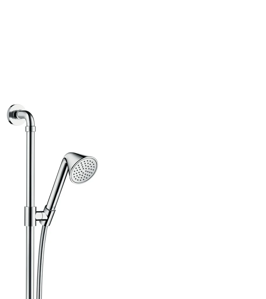 Hansgrohe AXOR Showers/ Front Brauseset chrom, 0,90 m, Handbrause 85 mm Rain, QuickClean, 8,2 l/min, Mindestfließdruck 1 bar