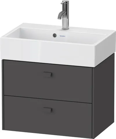 Duravit Waschtischunterschrank wandhängend „Brioso“ 58,4 × 44,2 × 38,9 cm in Graphit Matt