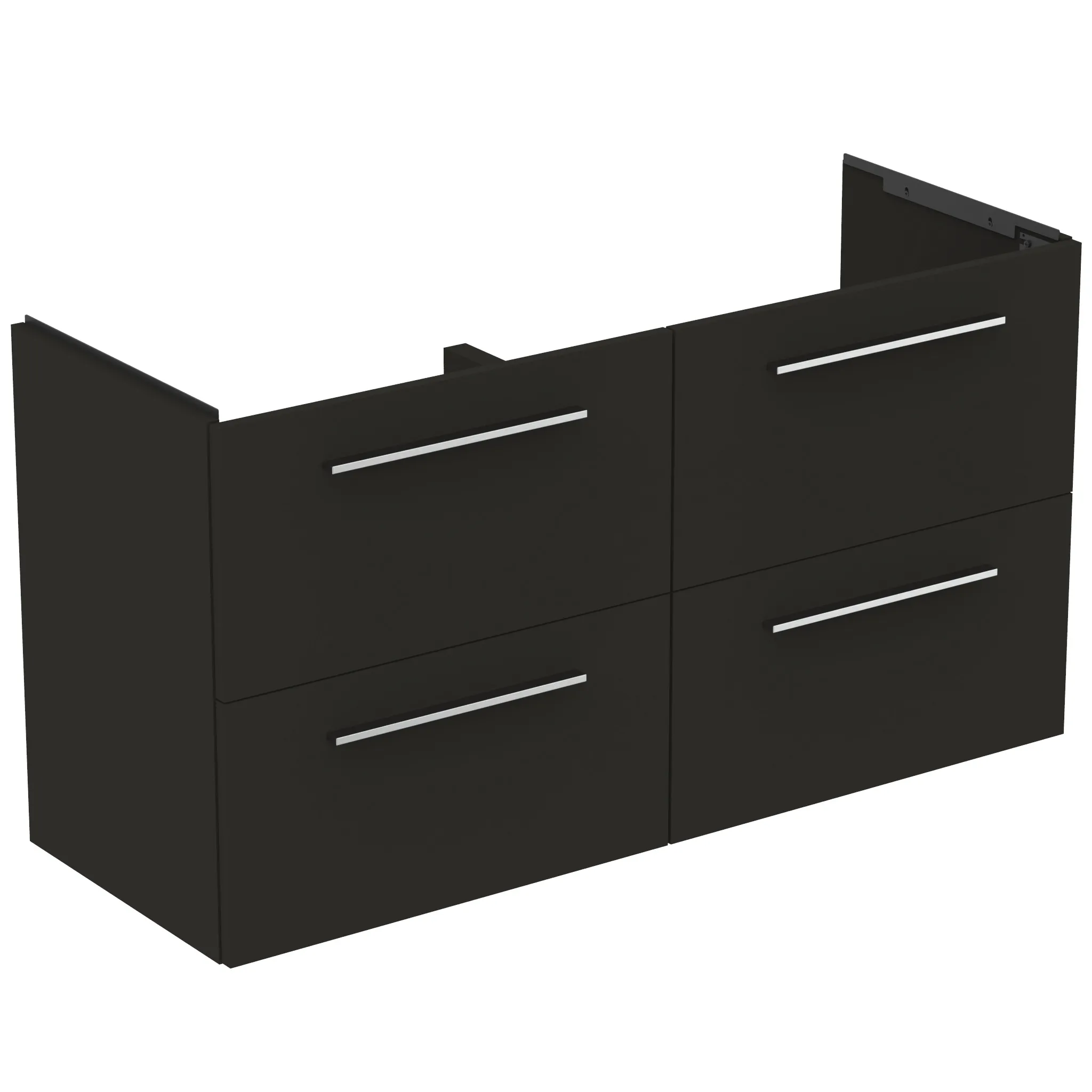 Ideal Standard i.life A Möbeldoppel-Waschtischunterschrank 4 Auszüge Carbongrau matt 1200x440x630 mm Ideal Standard i.life A Möbeldoppel-Waschtischunterschrank 4 Auszüge Carbongrau matt 1200x440x630 mm