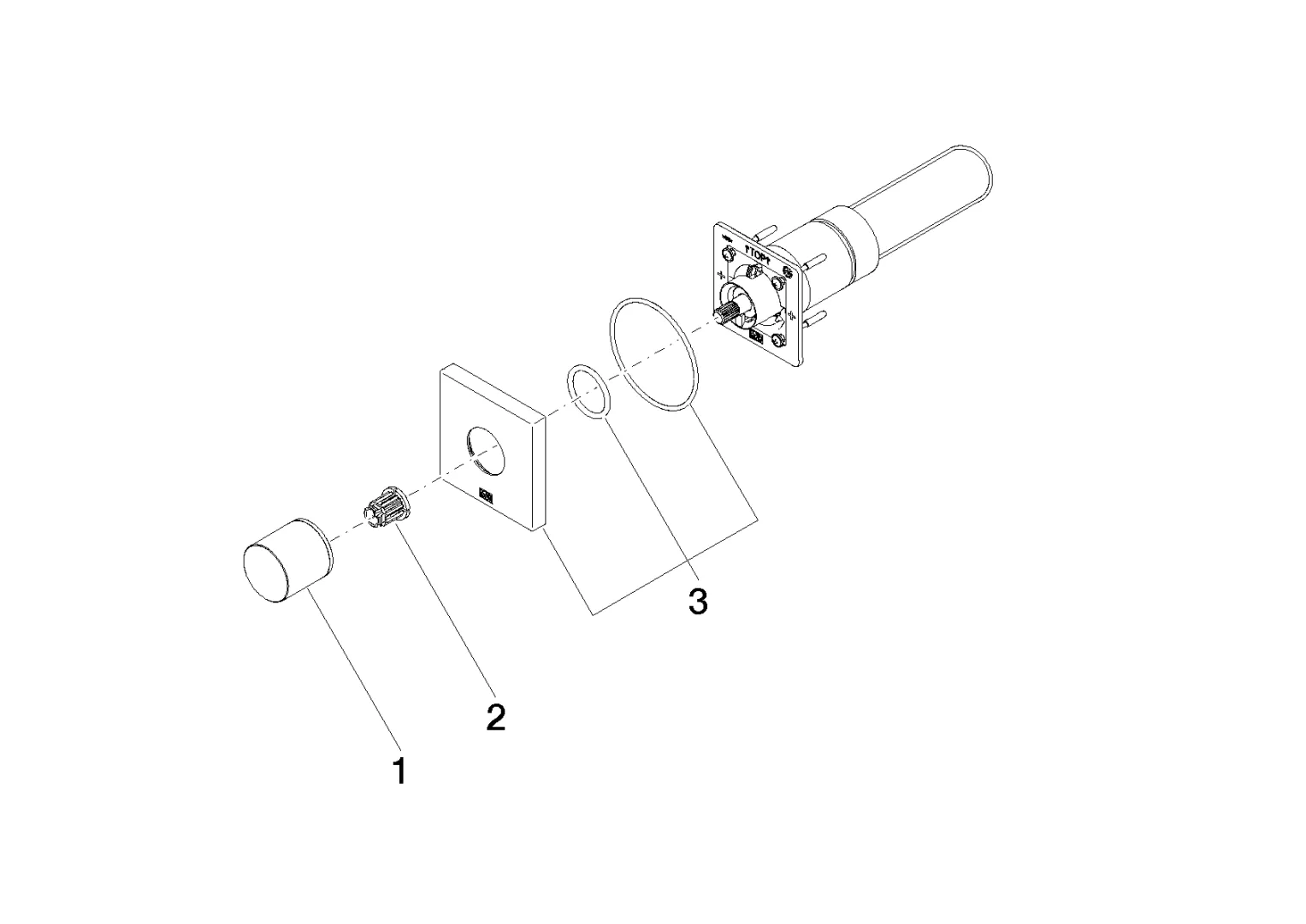 Dornbracht Bedienelement für Unterputzmontage 140 x 95 x 90 mm - Chrom Dornbracht Bedienelement für Unterputzmontage 140 x 95 x 90 mm - Chrom