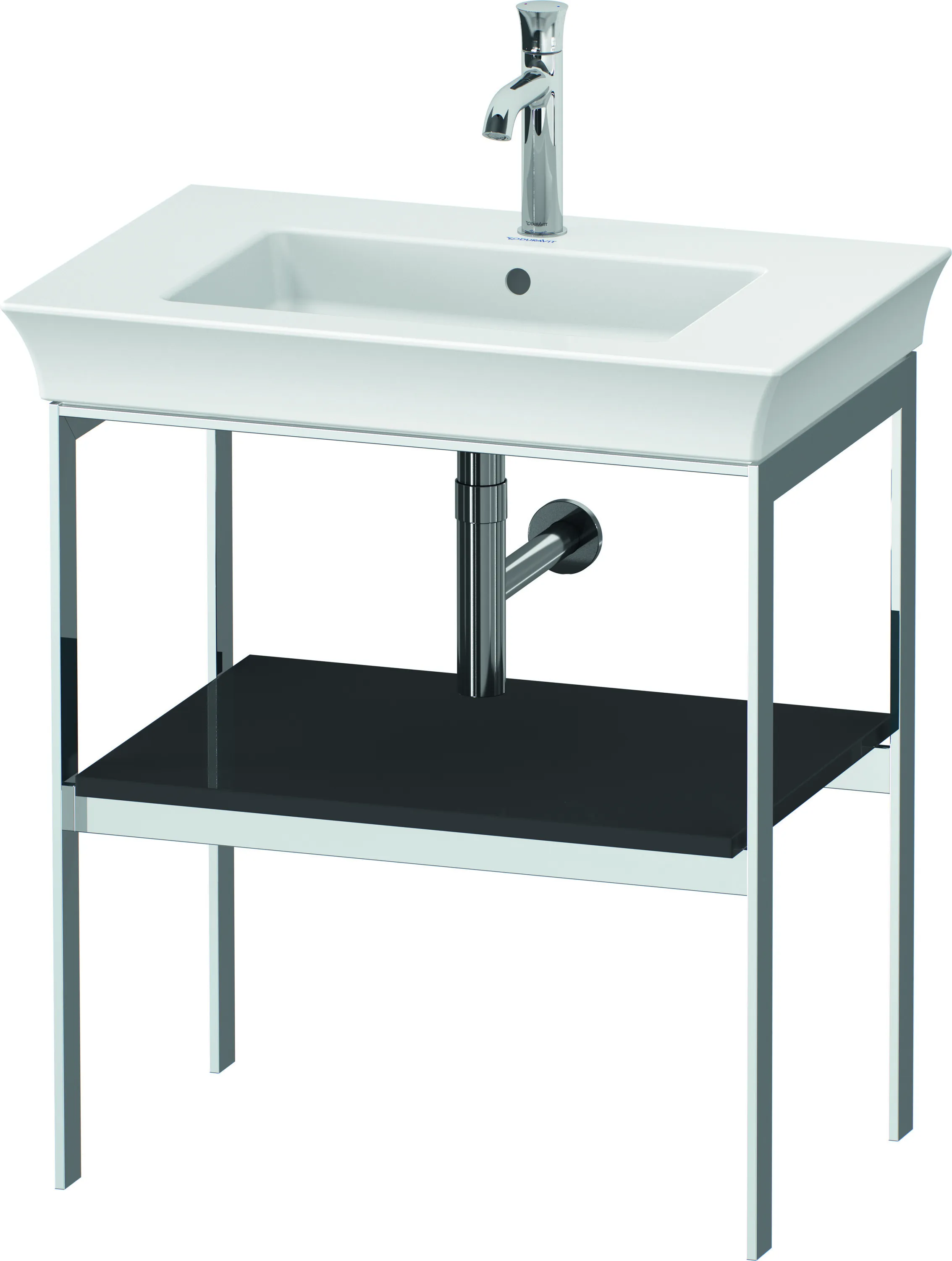 Duravit Konsole „White Tulip“ in Graphit Hochglanz