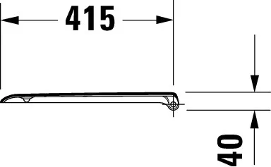 Duravit WC-Sitz „D-Code“ 36 × 43 × 4 cm in, Scharniere Edelstahl