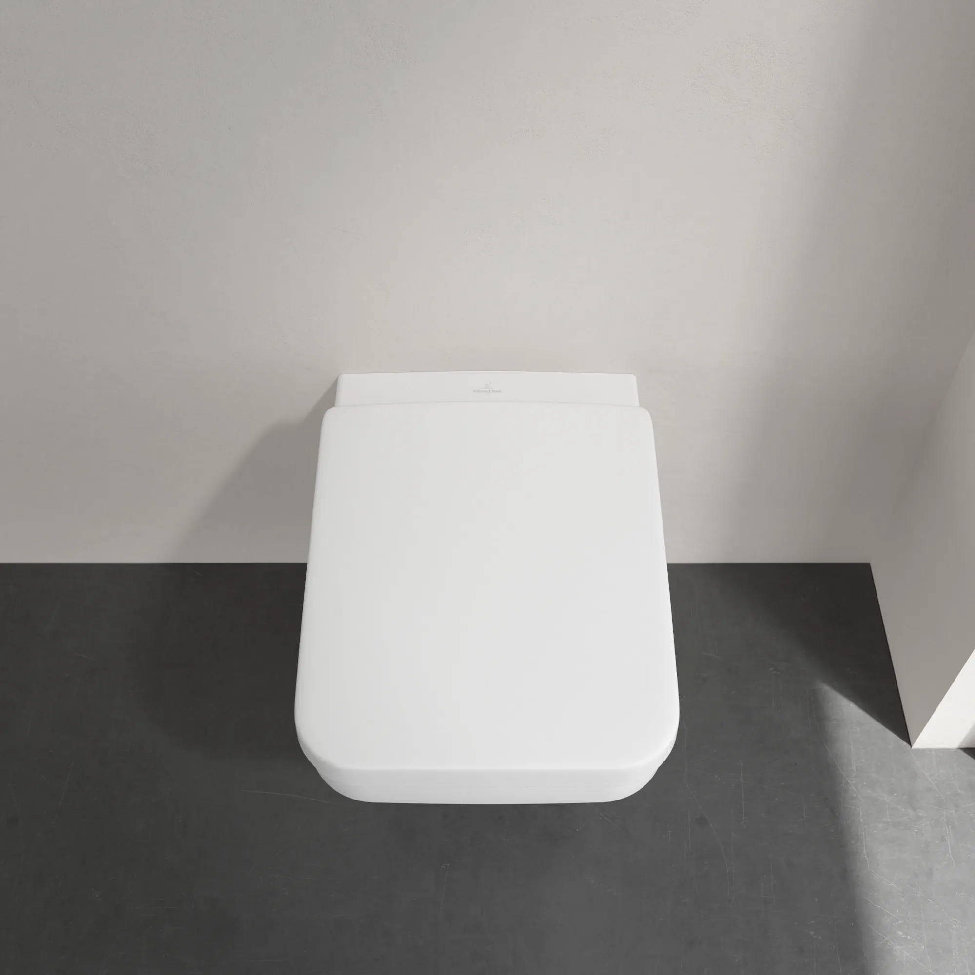 Wand-Tiefspül-WC Combi-Pack DirectFlush „Architectura“ 37 × 31,6 × 53 cm in Weiß Alpin, ohne Spülrand, Abgang waagerecht