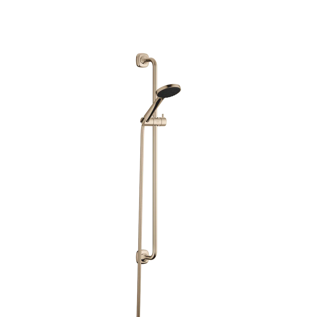 Dornbracht COYA Duschgarnitur ohne Handbrause, 22kt Gold, 800 mm Stichmaß, 1750 mm Brauseschlauch