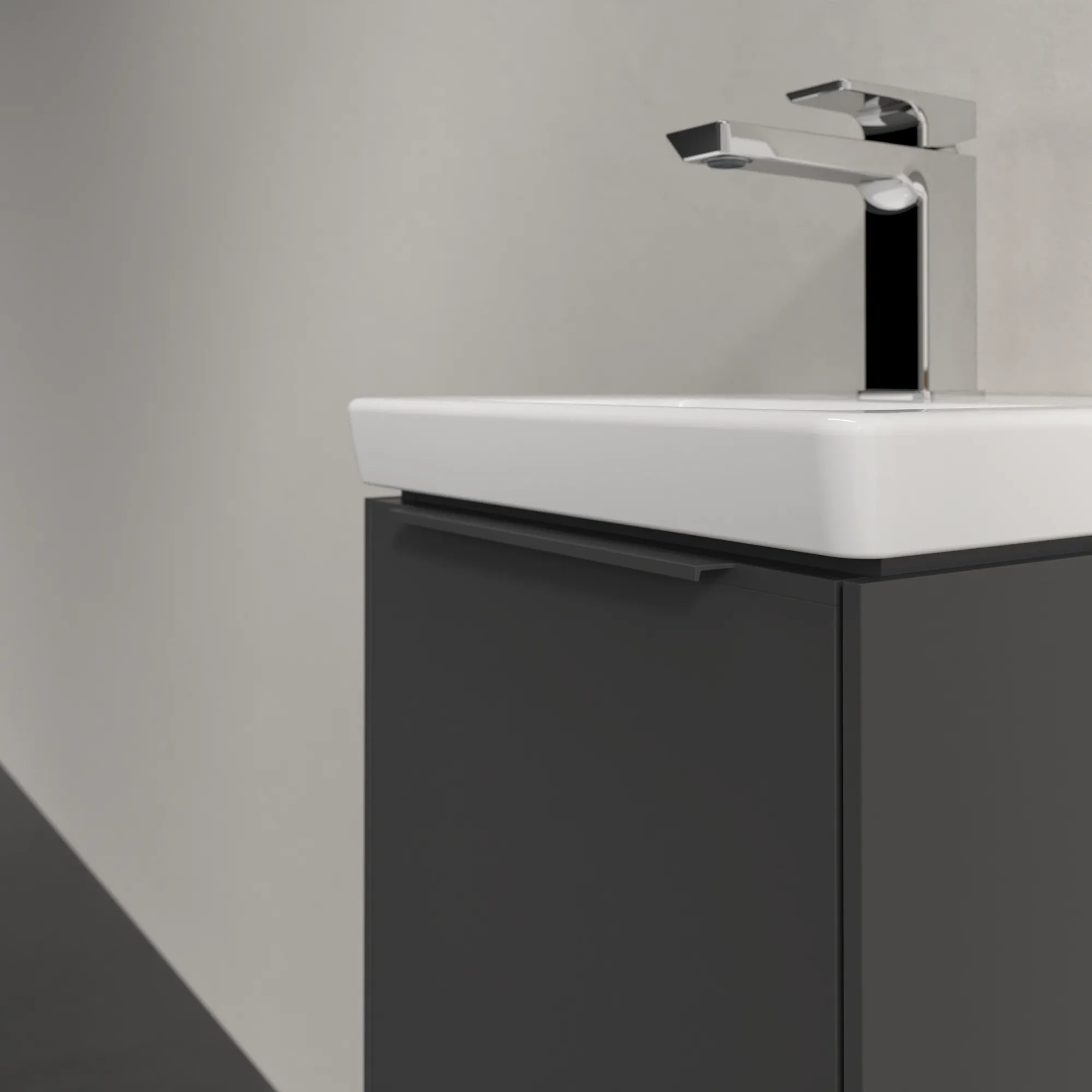 Villeroy & Boch Subway 3.0 Waschbeckenunterschrank C58402, 351 x 429 x 309 mm, Anschlag rechts