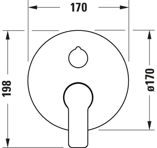 D-Code Einhebel-Wannenmischer UP Keramikmischsystem, Chrom HG