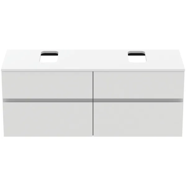 Ideal Standard Waschtischunterschrank „Finesse“ 140,2 × 55,8 × 50,5 cm Weiß matt lackiert Ideal Standard Waschtischunterschrank „Finesse“ 140,2 × 55,8 × 50,5 cm Weiß matt lackiert