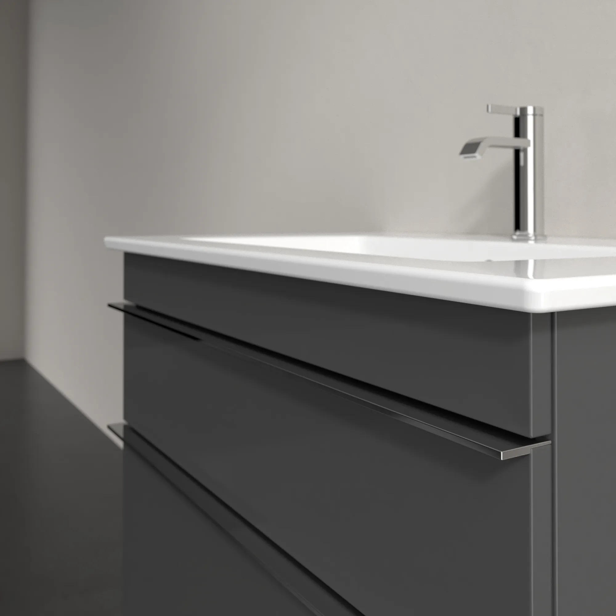 Villeroy & Boch Venticello Waschbeckenunterschrank A92501 Glossy Grey Villeroy & Boch Venticello Waschbeckenunterschrank A92501 Glossy Grey