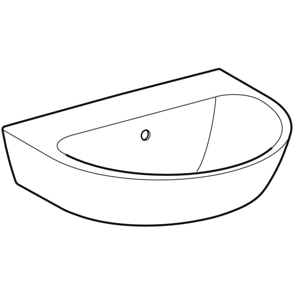 Wandwaschtisch „Renova“, mit Überlauf 55 × 45 cm Wandwaschtisch „Renova“, mit Überlauf 55 × 45 cm