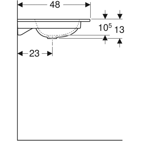 Schrankwaschtisch „iCon“ 120 × 48 cm mit KeraTect® Schrankwaschtisch „iCon“ 120 × 48 cm mit KeraTect®