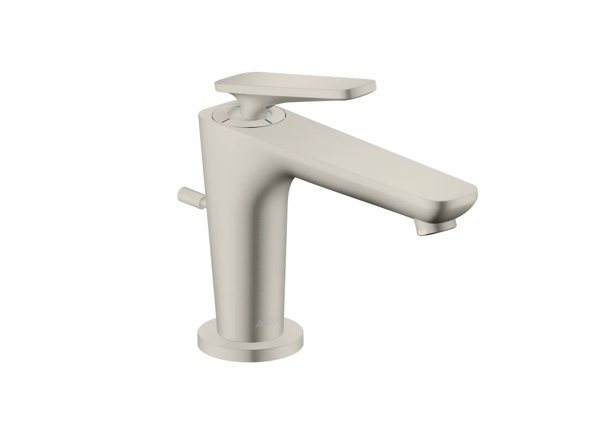 Hansgrohe AXOR Citterio C Einhebel-Waschtischmischer 90 mit CoolStart und Zugstangen-Ablaufgarnitur, Edelstahl Optic, Ausladung 128 mm, Auslaufhöhe 90 mm Hansgrohe AXOR Citterio C Einhebel-Waschtischmischer 90 mit CoolStart und Zugstangen-Ablaufgarnitur, Edelstahl Optic, Ausladung 128 mm, Auslaufhöhe 90 mm