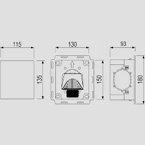 SANIT Wandeinbaukasten ventilair DN 30-50 flächenbündig 17270000099